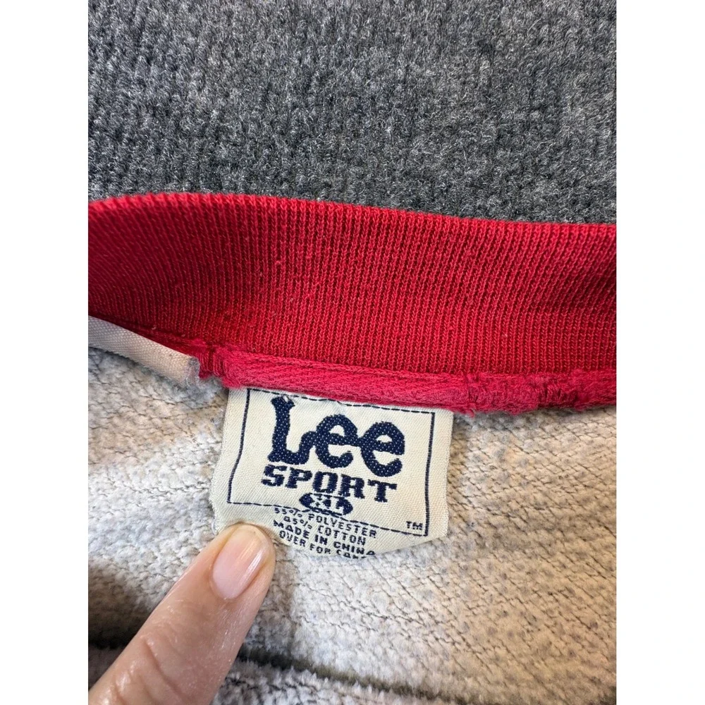 Vintage Lee Sport Washington Redskins NFL Sweatshirt Gray XL Embroidered NFC